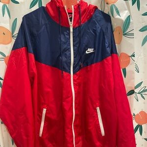 Nike Red Windbreaker Jacket